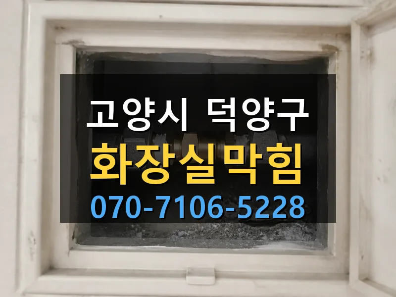 고양시 덕양구 화장실막힘 싹쓰리배관