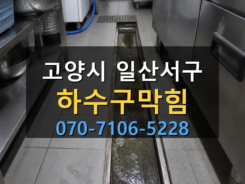 고양시 일산서구 하수구막힘 싹쓰리배관