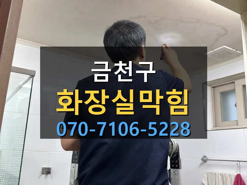 금천구 화장실막힘 싹쓰리배관