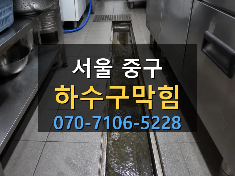 서울 중구 하수구막힘 싹쓰리배관