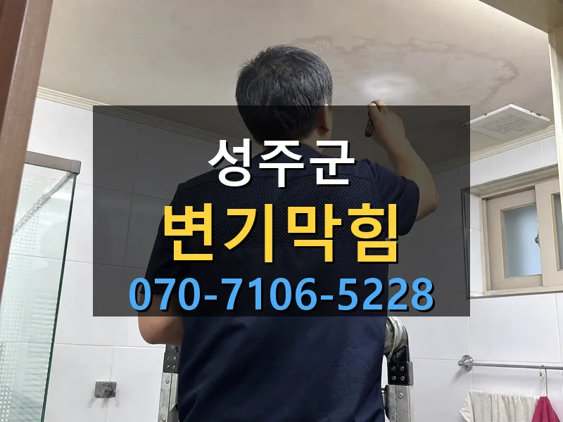 성주군 변기막힘 싹쓰리배관
