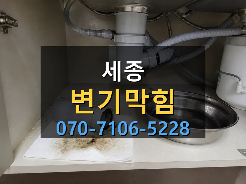 세종 변기막힘 싹쓰리배관