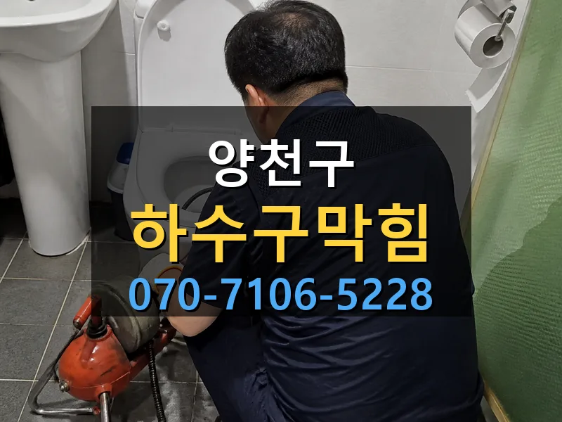양천구 하수구막힘 싹쓰리배관