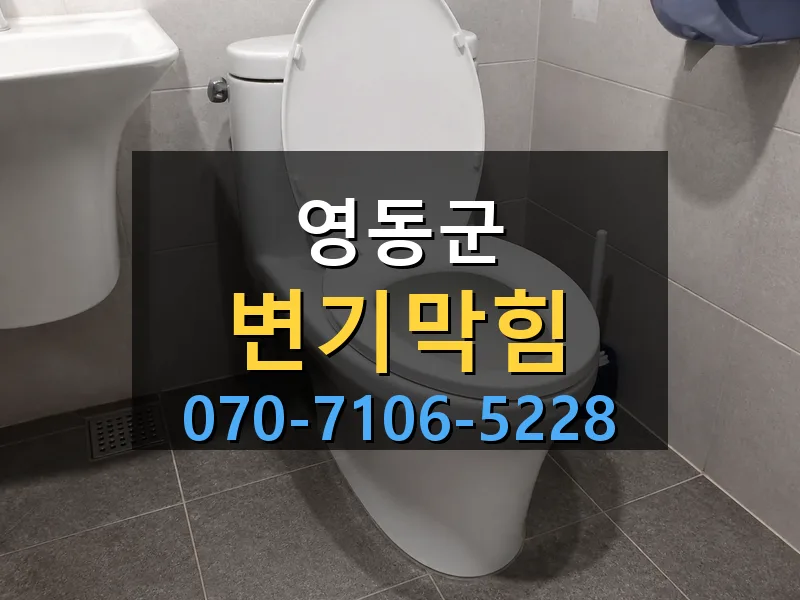 영동군 변기막힘 싹쓰리배관