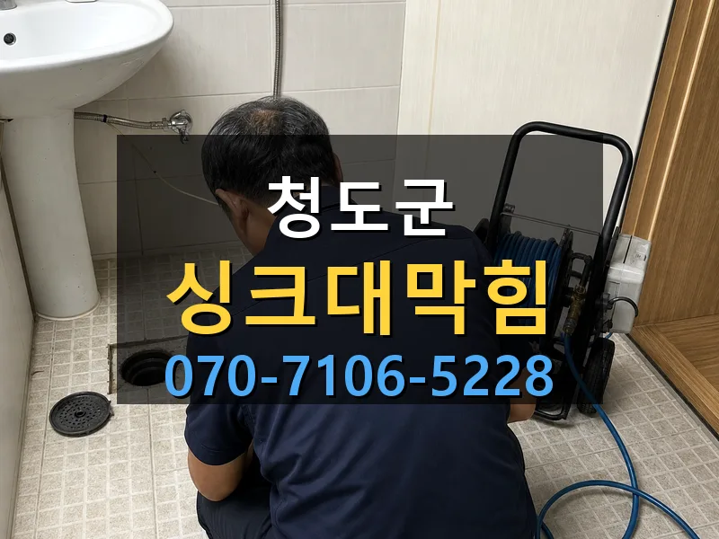 청도군 싱크대막힘 싹쓰리배관