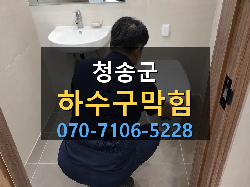 청송군 하수구막힘 싹쓰리배관
