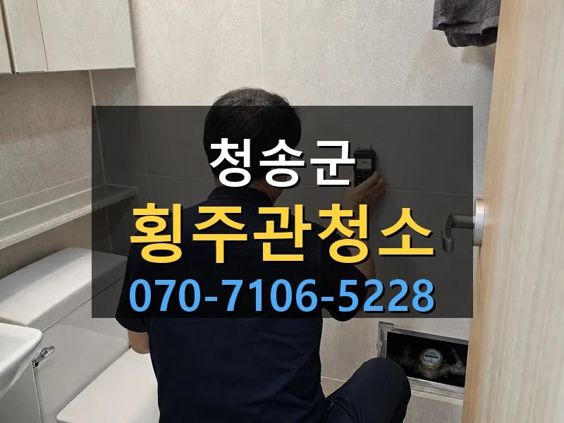 청송군 횡주관청소 싹쓰리배관