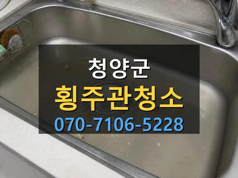 청양군 횡주관청소 싹쓰리배관
